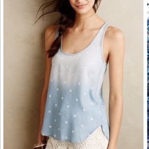 Clothe and Stone Chambray Polka Dot Tank